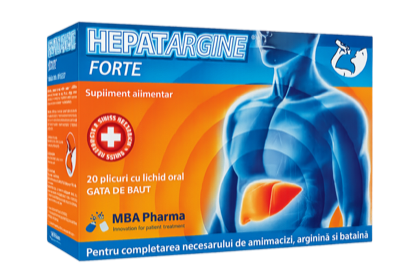 Hepatargine Forte lichid oral produs MBA Pharma